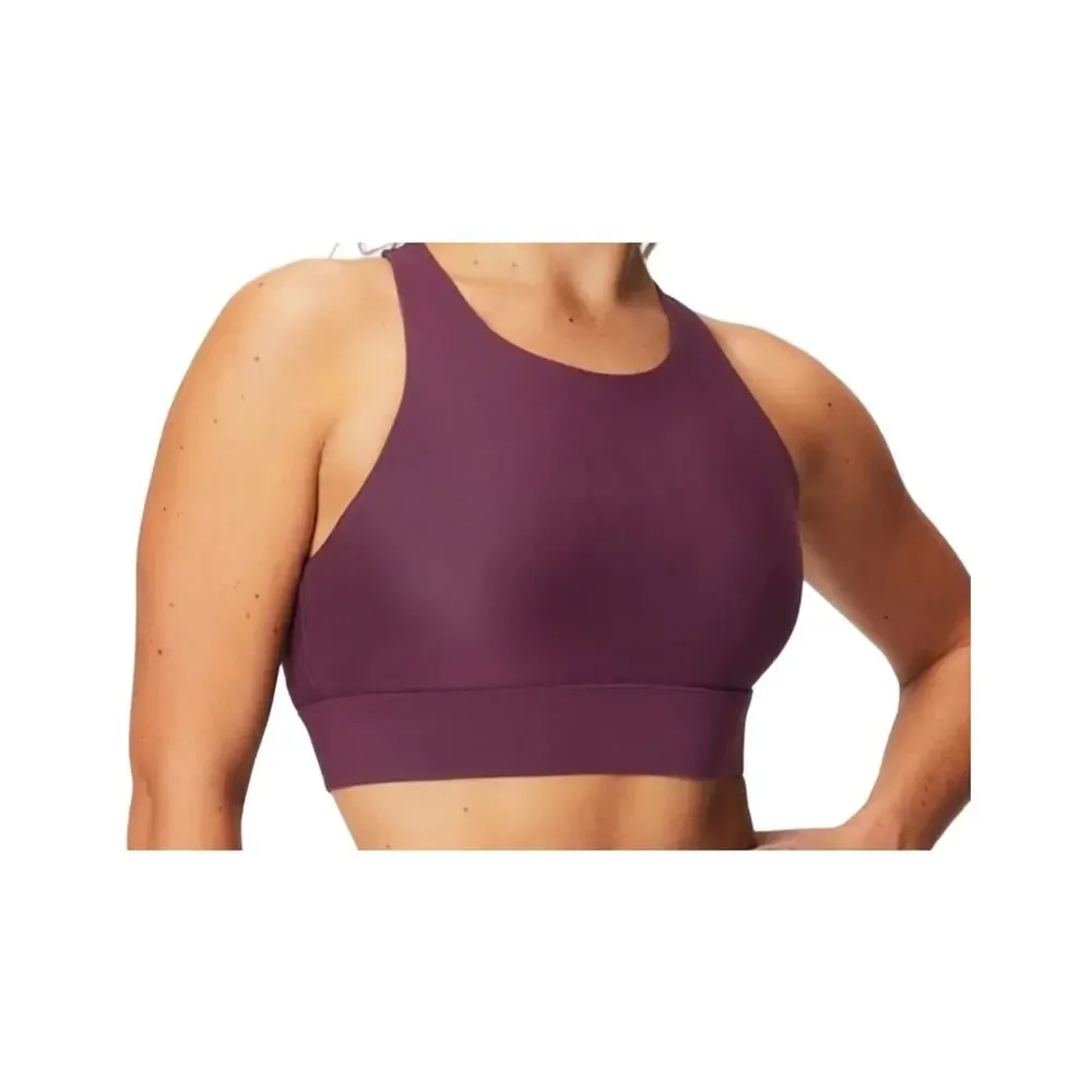 Fabletics Womens No Bounce High Impact Purple Sports Bra Size 2X